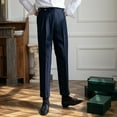 thumbnail image 5 of CHUOU Mens Fashion Slim Fit Dress Pants Classic Casual Business Dress Pants Formal Pants For Men, 5 of 5