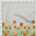 thumbnail image 1 of oneOone Polyester Lycra Fabric Leaves & Flower Panel Print Fabric By The Yard 56 Inch Wide, 1 of 3