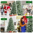 thumbnail image 5 of Costway 8ft Hinged Artificial Christmas Spruce Tree w/ 1658 Mixed PE & PVC Tips, 5 of 9
