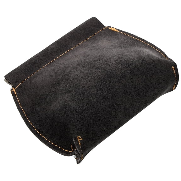 Tineasur Men PU Wallet Vintage Small Portable Coin Purse with Automatic Spring Closure