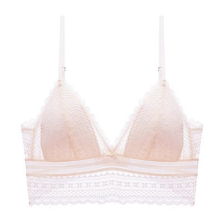 

Beppter Womens Beautiful Back Underwear French Underwear Big Open Back Beautiful Back U Shaped Bra Summer No Steel Ring Ultra Thin Bud Bra