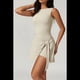 thumbnail image 5 of Vestido de Tenis de Cuello Alto para Mujer, Sin Mangas, con Falda Cruzada y Pantalones Cortos Incorporados, Vestido Deportivo de Golf, Color Avena Albaricoque M, 5 of 9
