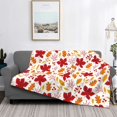 thumbnail image 6 of Throw Blanket for Couch Sofa and Bed, fall laef Maple Soft Plush Throw Blanket, Fuzzy Cuteness Comfy Warm Washable Flannel Blanket Throws for All Season, 6 of 8