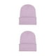 thumbnail image 2 of sweethay Beanie Hat Gorros de punto Ajustable Otoño Invierno Skullcap Manga Ciclismo Esquí para deportes al aire libre Púrpura claro Púrpura claro 2Conjunto, 2 of 6