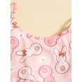 thumbnail image 4 of Bagilaanoe Toddler Baby Girl Summer Jumpsuit Sleeveless Floral Print Romper Overalls 12M 18M 24M 3T 4T 5T Kids Flared Pants Summer Clothes, 4 of 9