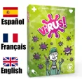 thumbnail image 5 of Virus 1 2 3 Juego de mesa El juego de cartas contagiosamente divertido Versión en español Inglés Francés Juego de fiesta para divertirse Juego familiar, 5 of 5