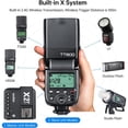 thumbnail image 2 of Godox TT600 GN60 Camera Flash Speedlite,HSS 1/8000s Master Slave Off Speedlight 0.1-2.6s Recycle Time, 2.4GX System Receiver Compatible for Canon Nikon Pentax Olympus Fujifilm Panasonic, 2 of 9