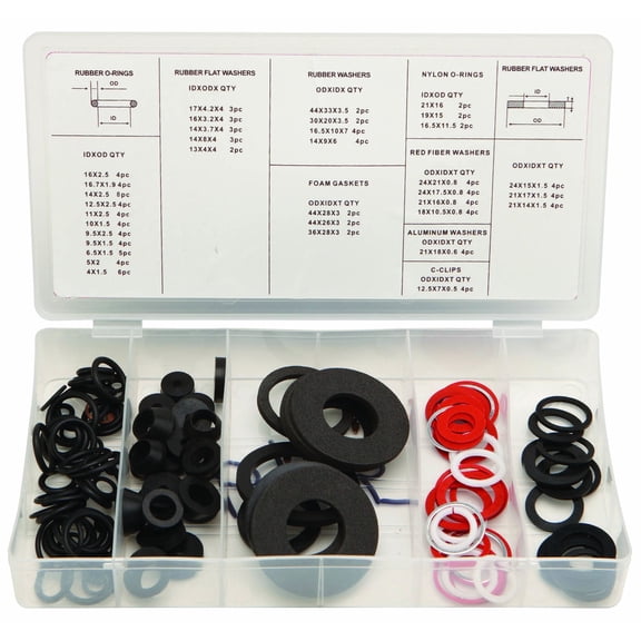 125 Piece Tap Reseater Washer Assortment
