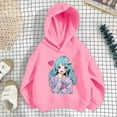 thumbnail image 2 of Hifoo Kids Girls Sweatshirt Casual Print Personality Hoodie Pullover Hooded Child Top Stylish Toddler Dailywear, 2 of 3