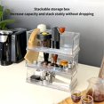 thumbnail image 4 of Easy Clear Coffee Pods Display Rack Modulars Stackable Organiser Kitchen Counter Storage Rack, 4 of 18