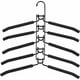 thumbnail image 1 of Perchas para ropa antideslizantes 5 en 1, percheros multicapa que ahorran espacio para pantalones, jeans LYLM, 1 of 5