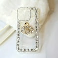 thumbnail image 2 of For iPhone 13-15 Handmade Crystal Clear Jeweled Phone Case Shockproof Cover Gift, 2 of 7