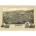 thumbnail image 2 of Fowler 24x18 White Modern Wood Framed Museum Art Print Titled - Hamburg Pennsylvania - Fowler 1889, 2 of 4