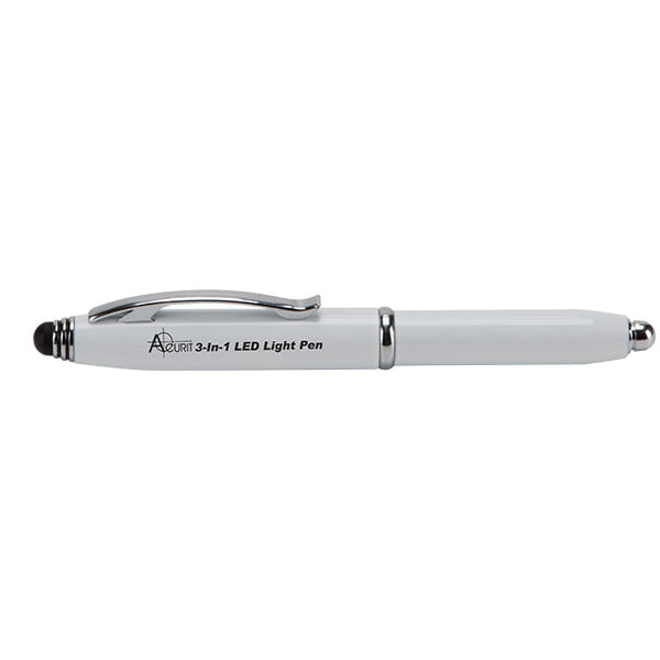 Single Red Large Diameter Barrel Pen & Touchscreen Stylus All in One Acurit 3-in-1 LED Penlight with LED Light 