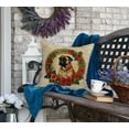 thumbnail image 4 of Bullmastiff Christmas Flowers Throw Pillow 18 in x 18 in, 4 of 5
