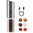 thumbnail image 4 of Lishi Electric Salt and Pepper Grinder Set - Refillable, USB Rechargeable, Gravity Switch, with Light - Coarseness Adjustable (1 Pack), 4 of 5