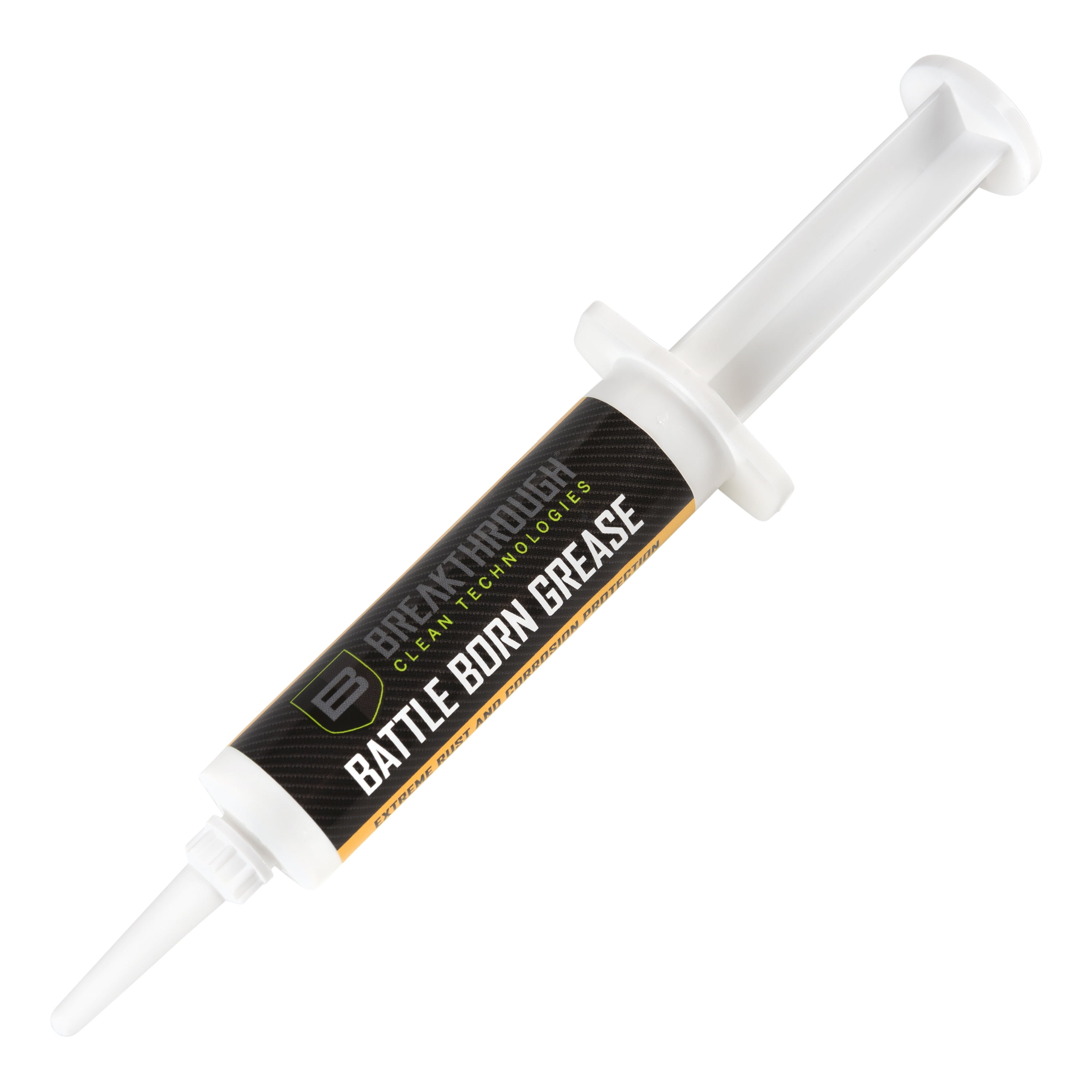 Breakthrough Clean Technologies® Battle Born Grease, 11cc Syringe, Clear