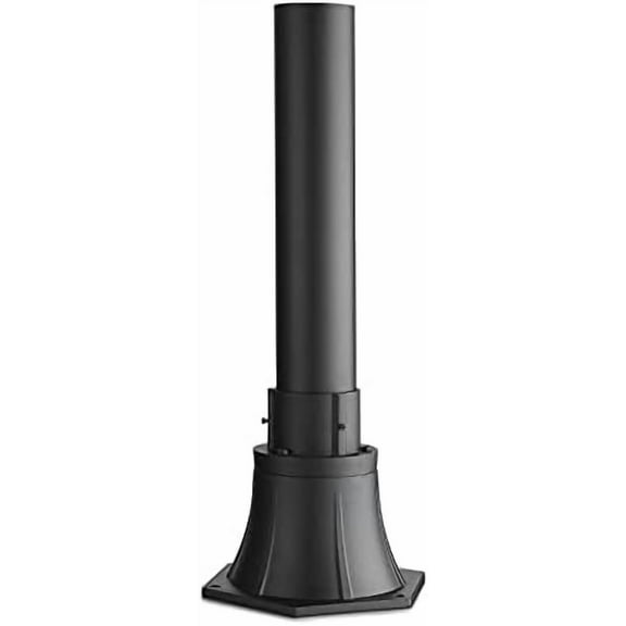 Outdoor Post Light Pole with Base, HWH Outside Lamp Post Accessories, Black Aluminum Mounting Pole and Base for Exterior Pathway Patio Garage Yard Garden, 5HW39PA BK$$Tools & Hardware Other