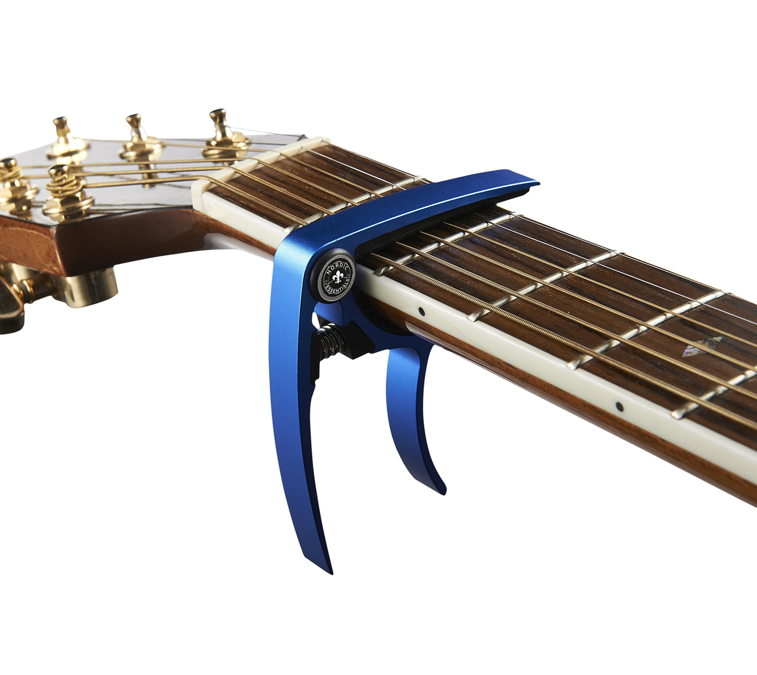 Nordic Essentials Guitar Capo 2-Pack – Green and Blue Aluminum Capos for Acoustic, Electric, Ukulele, Banjo