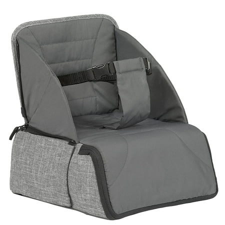 UPC: 0031878268193 | Contours Explore 2-in-1 Baby Booster Seat and Backpack Diaper Bag Booster Seat for Dining Table Foldable and Portable Baby Seat Baby to Toddler Booster Chair – Gray