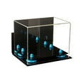thumbnail image 5 of Mini Football Helmet Display Case (not Full Size) Clear Acrylic Plexiglass with Mirror and Blue Risers (A003-BLR), 5 of 7