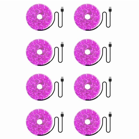 8X LED Grow Light Full Spectrum 5V USB Grow Light Strip 2835 LED Phyto Lamps for Plants Growing 100cm