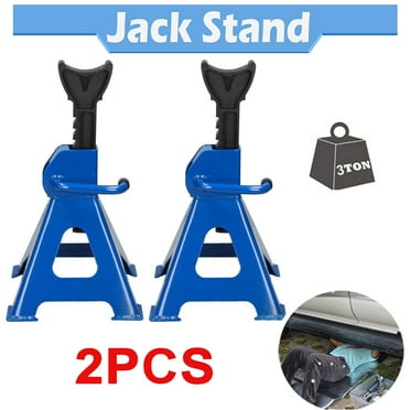 Dayplus Pair 3 Ton Adjustable Floor Jack Lifting Axle Stands for Car Caravan Trailer