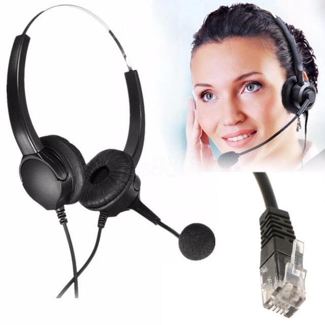 Auriculares del teléfono del centro de atención con auriculares binaurales con cancelación de ruido Macarena Auriculares del teléfono del centro de llamadas
