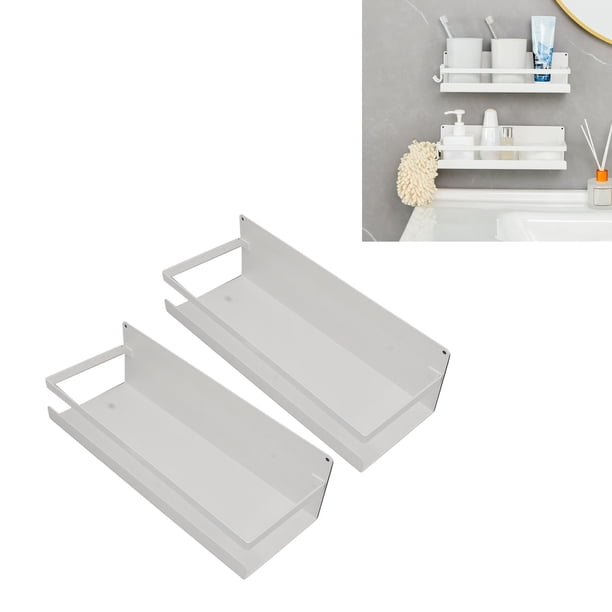 Estante de Almacenamiento de Montaje en Pared con Ganchos Organizador Flotante de Succión Magnética para Lavabo de Baño 2 uds ANGGREK Otros