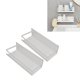 thumbnail image 1 of Estante de Almacenamiento de Montaje en Pared con Ganchos Organizador Flotante de Succión Magnética para Lavabo de Baño 2 uds ANGGREK Otros, 1 of 8
