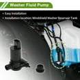thumbnail image 6 of Unique Bargains Windshield Washer Pump w/Grommet for Land Rover Freelander 2 2006-2014 Front Washer Fluid Pump Windshield Wiper pump No.LR002301 Black,White 1 Set, 6 of 7