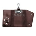 thumbnail image 4 of Vrorvz Premium Cowhide Leather Keycase for Men and Stylish Long Lasting Glossy Finish with Multi Functional Space Protects and Organizes Car Keys Home Keys Cards and Cash 4.33x2.55in, 4 of 5