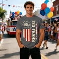 thumbnail image 4 of 250 Anniversary Usa Shirt Mens Shirts Short Sleeve Independence Day Freedom T-Shirt Big & Tall Comfy America Pullover Streetwear, 4 of 6