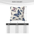 thumbnail image 4 of ZICANCN Vintage Doodle Butterflies Art Throw Pillow Covers, Bed Couch Sofa Knit Decorative Pillow Covers for Living Room Farmhouse, 16"x16", 4 of 8