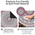 thumbnail image 4 of Mandala Mahjong Mat for Table, 31.5*31.5in Anti Slip American Mahjong Table Cloth, Noise Reduction, Neoprene Mah jongg Mat with Carrying Bag & 3 Dices, Mahjong Accessories Gift, Board Tile Games Mats, 4 of 7