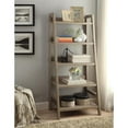 thumbnail image 2 of Riverbay Furniture 5 Open Shelves Wood Ladder Bookshelf Bookcase in Gray Wash, 2 of 2