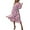 Floral Pink, variant on PRETTYGARDEN Women's Floral Print Boho Dress Long Sleeve Wrap V Neck Ruffle Belted A-Line Flowy Maxi Dresses
