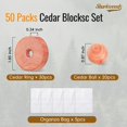 thumbnail image 2 of Bloques de cedro para guardar ropa SHARKWOODS, paquete de 50, 2 of 9
