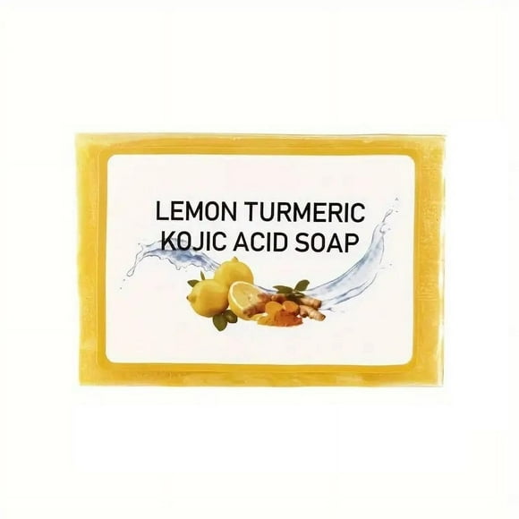 Giunmcul Cleansing Soap Bath Ginger Turmeric Soap 100g Natural Ingredients Soap Moisturizing, Hydrating, Antibacterial, Deep Cleansing, Gentle and Non-Irritating Suitable for Men, Women,