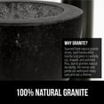 thumbnail image 4 of GORILLA GRIP Mortar and Pestle Set 100% Granite Stone Molcajete Guacamole Bowl 1.5 Cup Black, 4 of 10