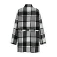 thumbnail image 4 of Yangnuo Womens Plaid Jackets Womens Fashion Comfy Jackets Women Checkered Button Pocket Shirt Jacket Top, 4 of 6