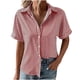 thumbnail image 1 of Camiseta de algodón de manga corta con cuello vuelto a rayas informal con estilo para mujer OAVQHLG3B Store  lin121212, 1 of 5