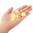 thumbnail image 4 of Unique Bargains 10mm Brass Disc, 20pcs Metal Stamping Blanks Tags Circle Charm Pendants Round Metal Plate for Laser Engraving Stamping Keychain Making, Gold Tone, 4 of 6