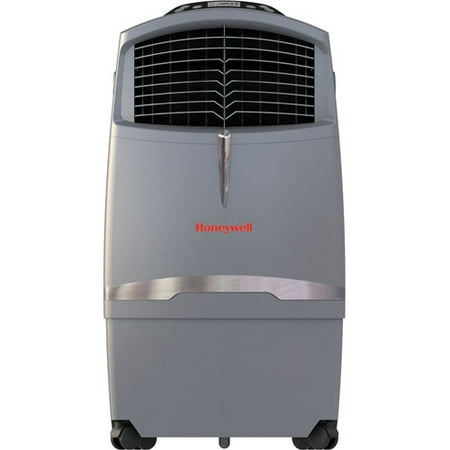 Honeywell CL30XC 525 CFM Indoor Evaporative Air Cooler (Swamp Cooler) with Remote Control in Gray