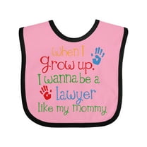 Inktastic Lawyer Like Mommy Boys or Girls Baby Bib