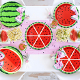 thumbnail image 6 of 40Pcs Watermelon Paper Plates, Watermelon Party Decorations Tableware, Disposable Citrus Fruit Dinner Plates Dessert Plates for Baby Shower Summer Tropical Fruit Watermelon Party Supplies, 6 of 6