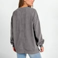 thumbnail image 5 of PADFRYBKSweatshirts For Womens Crew Neck Pullover Tops Casual Loose Going Out Shirt Long Sleeve Fall Tunic Blouses, 5 of 6