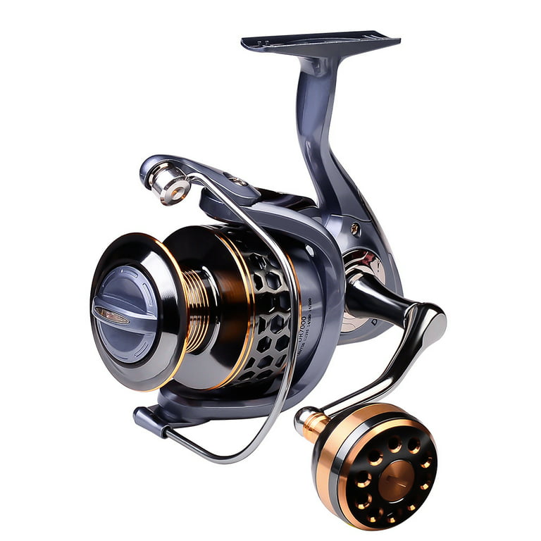 Topline Tackle Spinning Fishing Reel 7000 Size Metal Spool Fishing Wheel