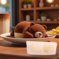 thumbnail image 5 of Flexible Cake Mousses Mold With Lovely Bear Shape Dishwasher Safe Reusable Kitchen Baking Accessories, 5 of 8