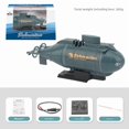 thumbnail image 1 of Zhilei Blue Mini RC Submarine Boat: 6-Channel Wireless Remote Control Toy with Rechargeable Battery, Forward/Reverse/Left/Right Functions, Ideal for 7-14 Year Old Boys, Interactive Parent-Child Play,, 1 of 6